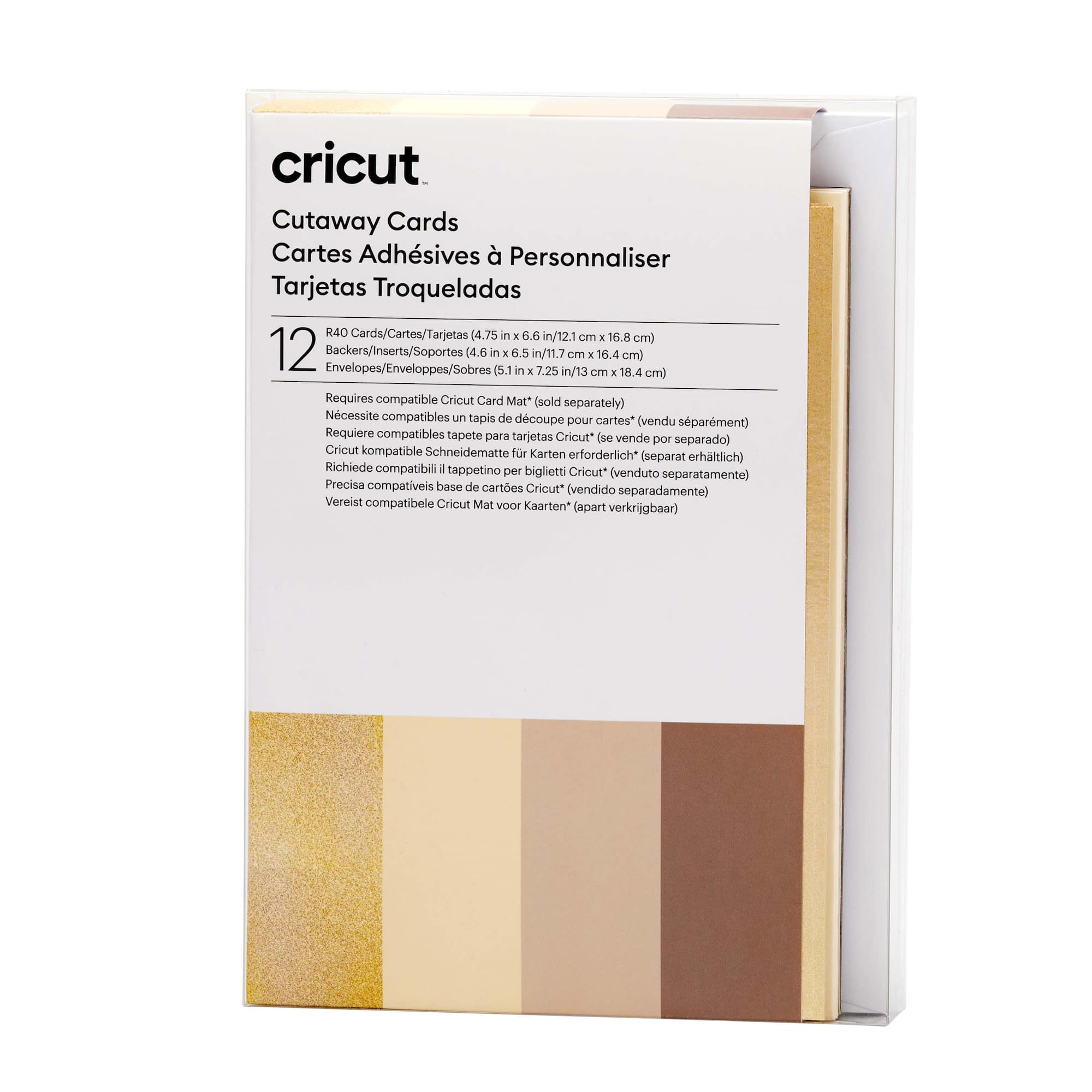 Cricut® R40 Cutaway Cards, Neutrals Sampler